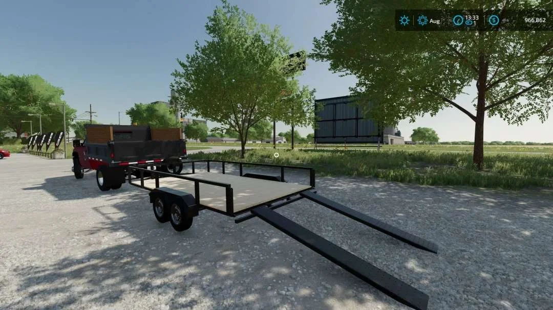 14×8 Foot Trailer v1.0 FS22 FS22 Mod Free Download