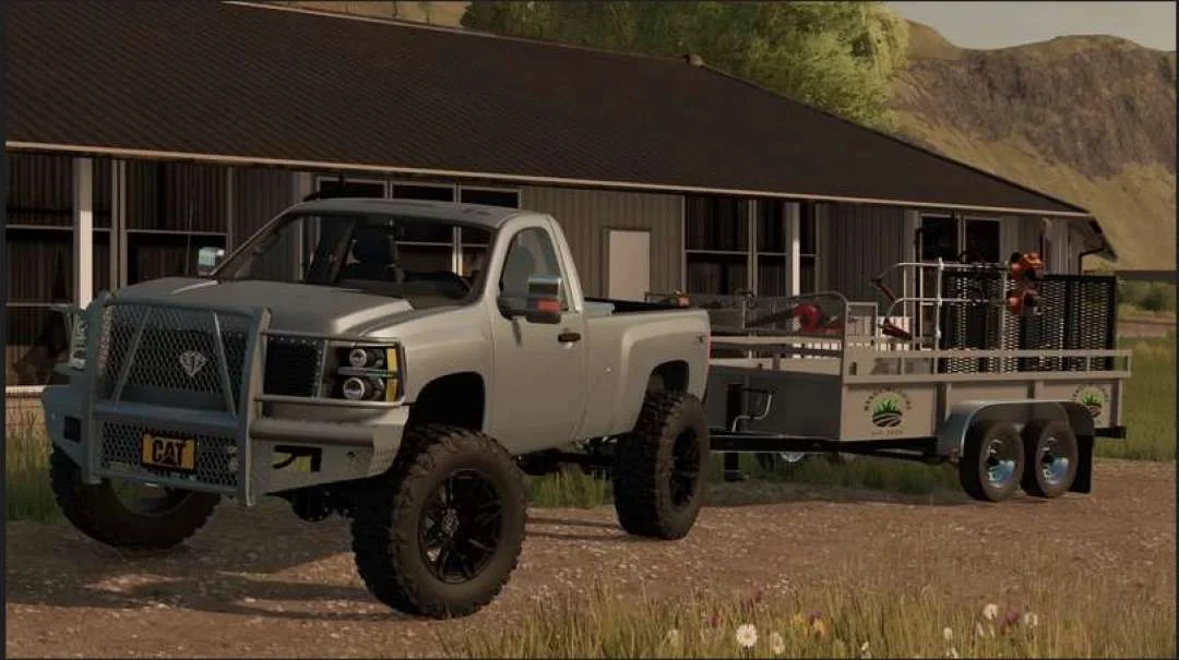 16ft bumperpull trailer Landscape v1.0 FS22