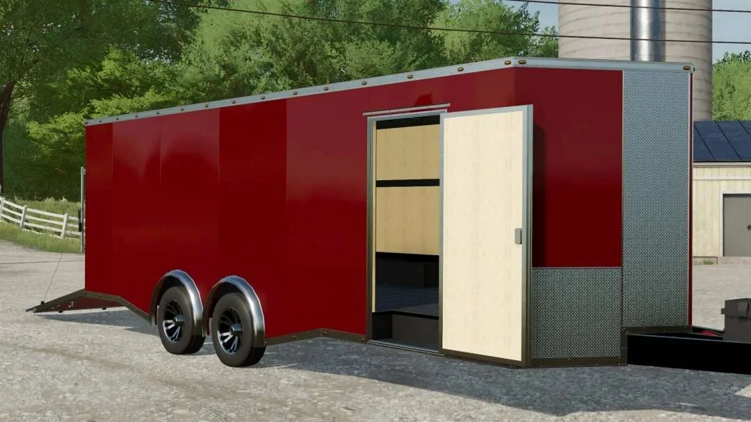 2022 24ft Enclosed Trailer v1.0 FS22 FS22 Mod Free Download