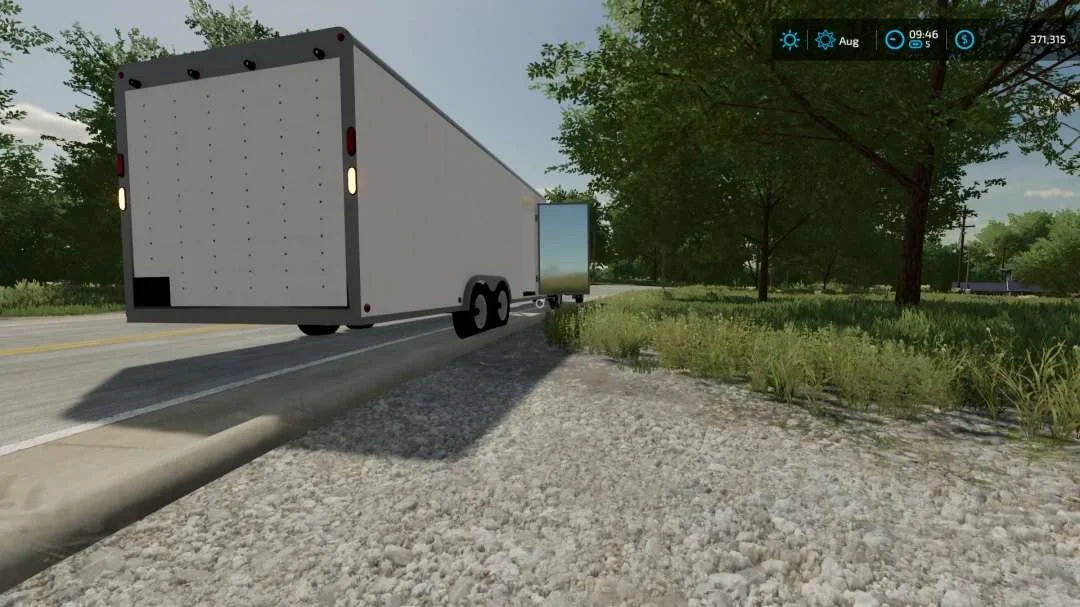 20FT Enclosed Trailer v1.1 FS22 FS22 Mod Free Download