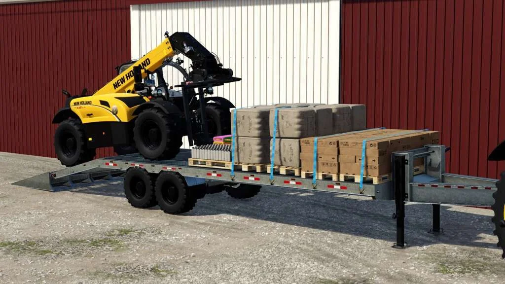 20Ft Gooseneck Trailers Pack v1.0 FS22 FS22 Mod Free Download