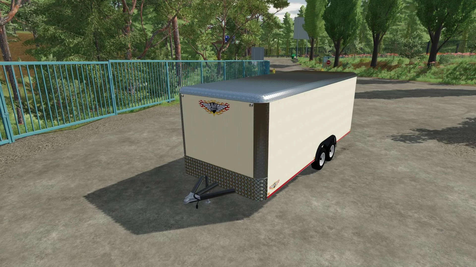 20ft US Trailer v1.0 FS22 FS22 Mod Free Download