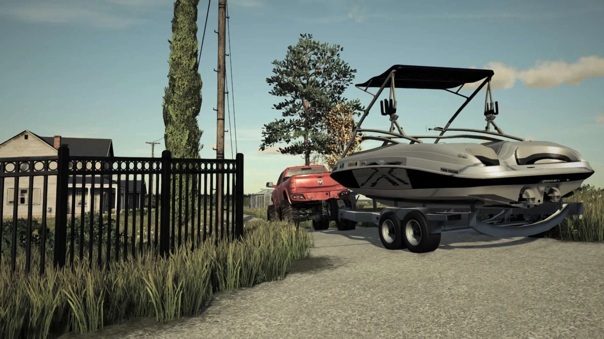 212X Yamaha Fishing Boat and Trailer V1.0 FS22