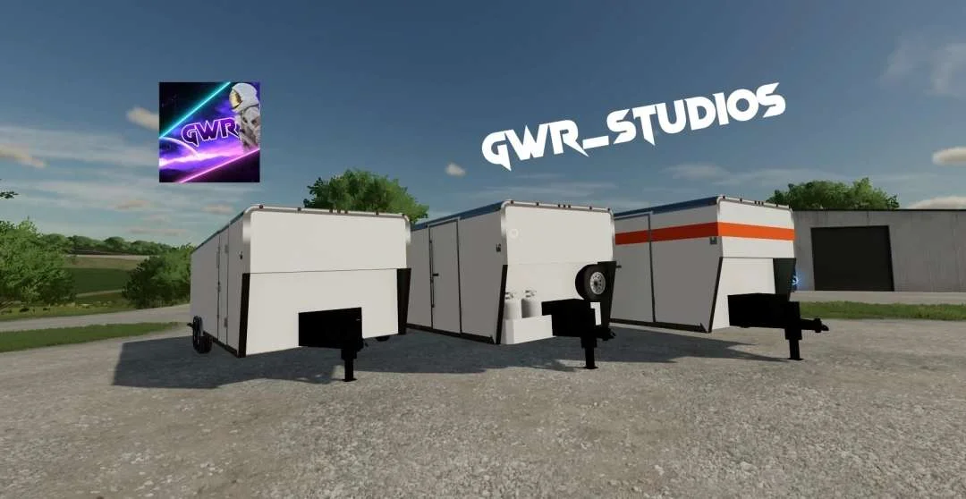 30FT Box trailer pack v1.0 FS22 FS22 Mod Free Download