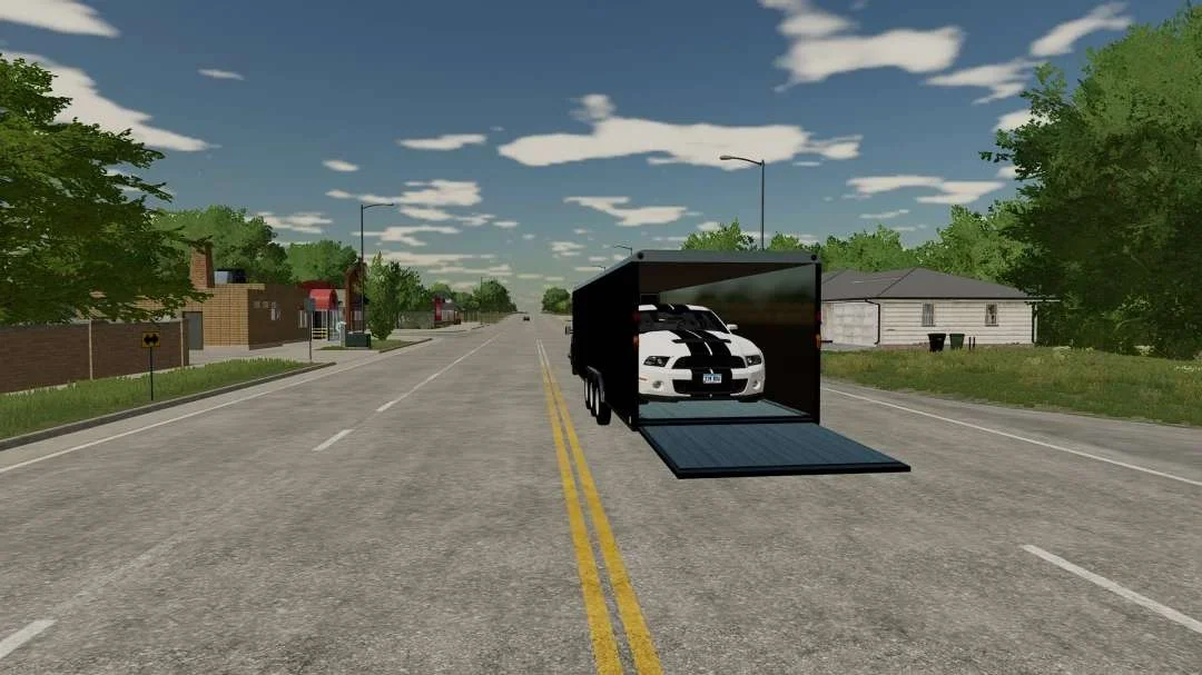30FT Enclosed Trailer v1.0 FS22 FS22 Mod Free Download