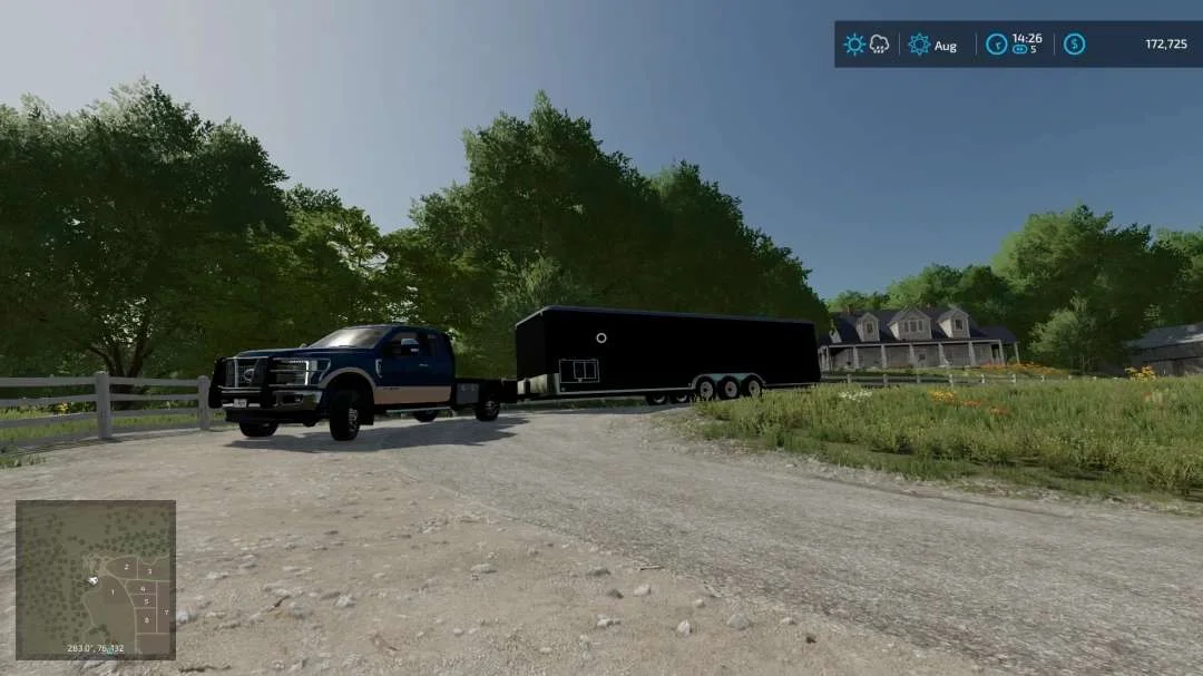 35FT Enclosed Trailer Fix v1.0 FS22 FS22 Mod Free Download
