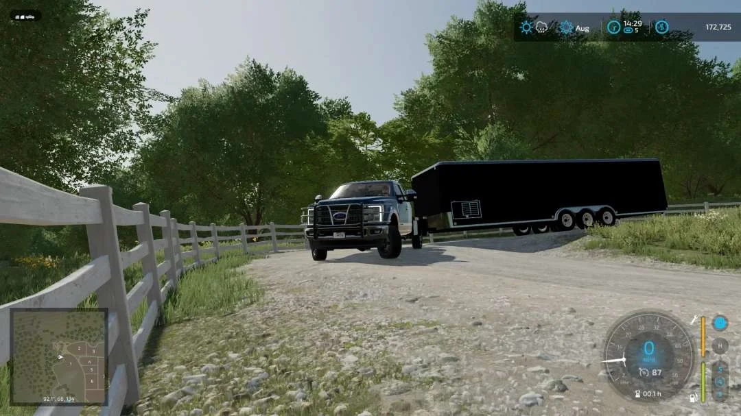 35FT Enclosed Trailer Fix v1.1 FS22 FS22 Mod Free Download