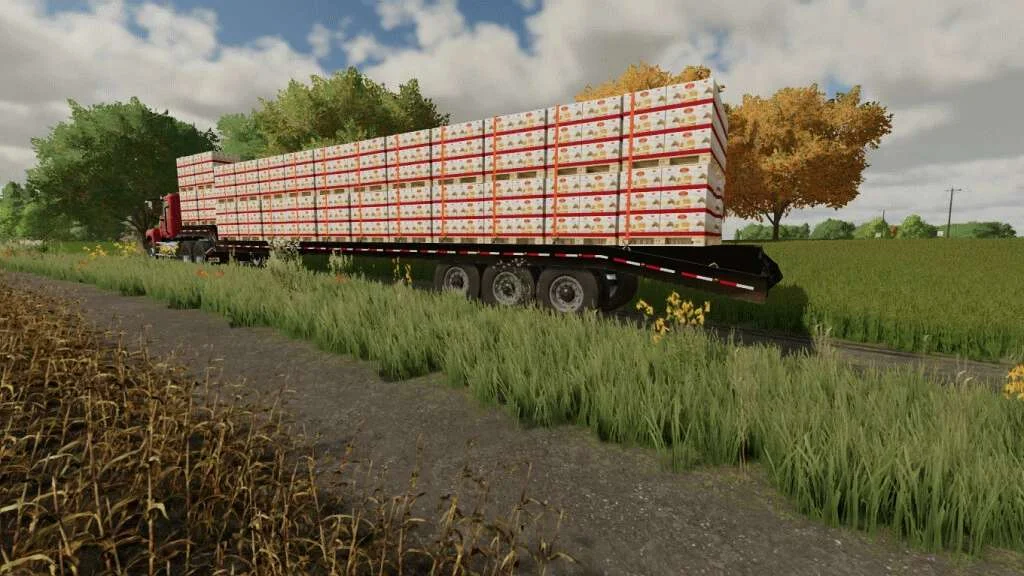 53 Dropdeck Trailer Pack With Autoload v1.0 FS22 FS22 Mod Free Download