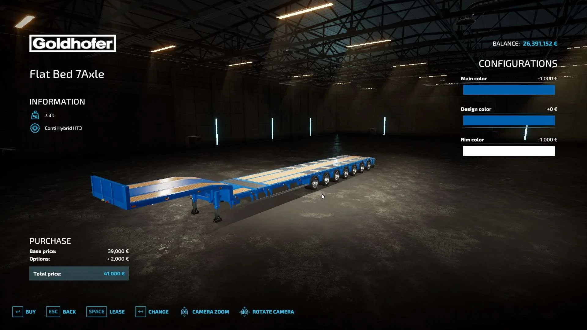 7 Axle Goldhofer Flat Bed FS22 FS22 Mod Free Download