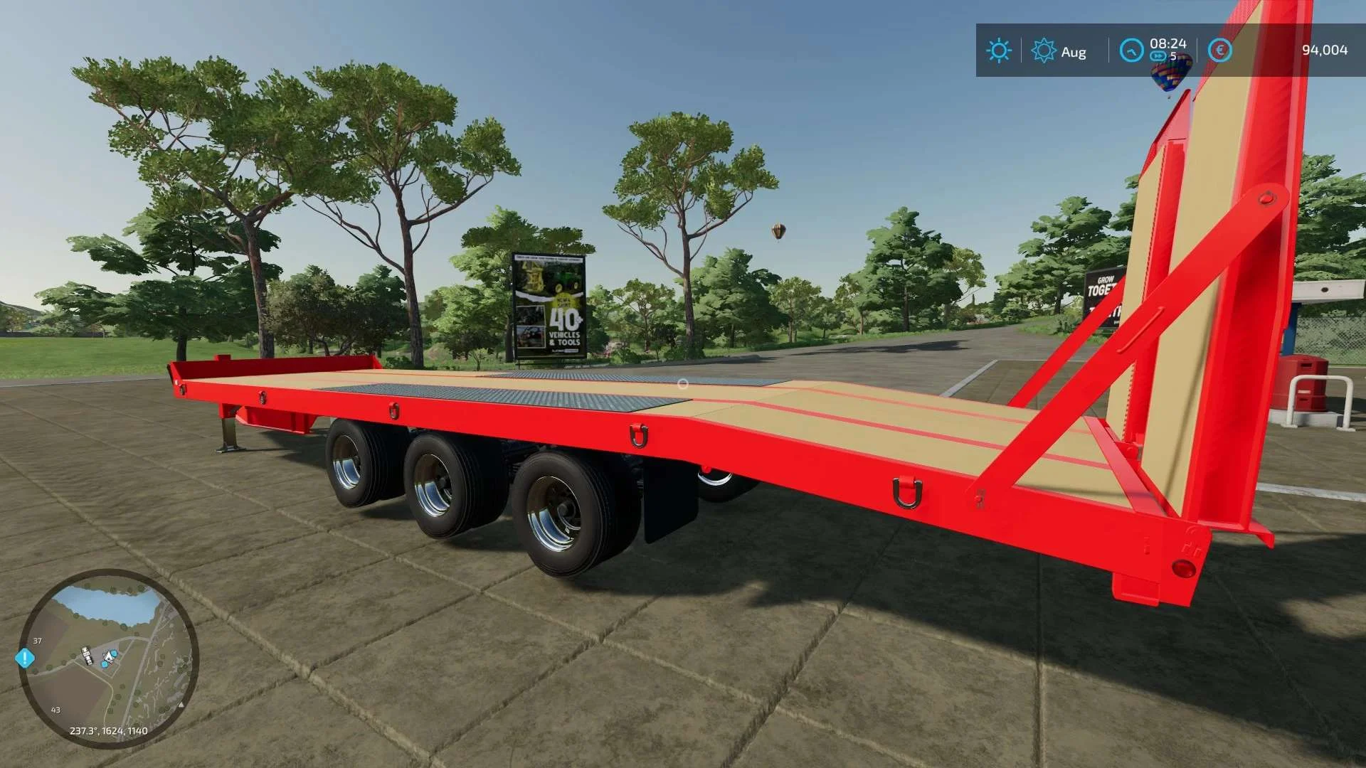 AJ Deere T680 Talbert Trailer v1.0 FS22 FS22 Mod Free Download