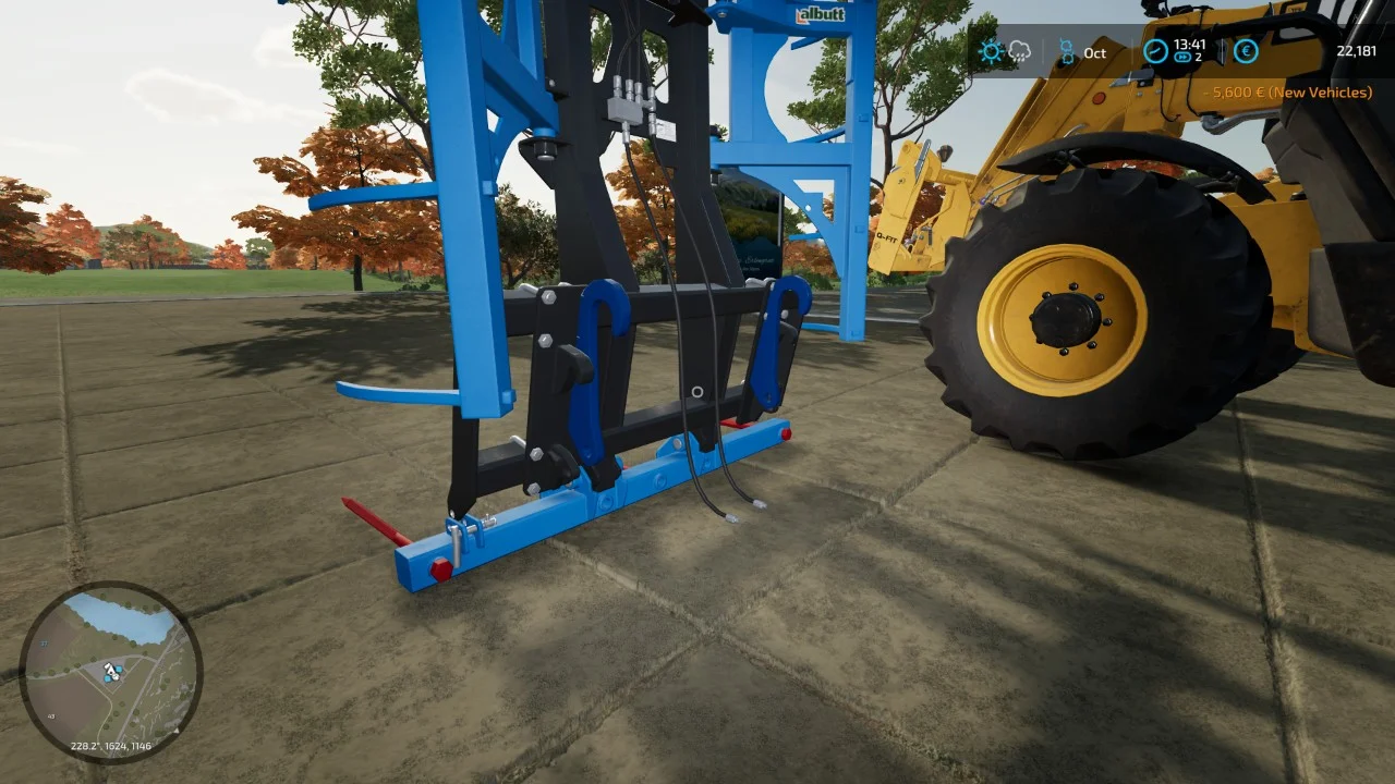 Albutt Bale Telehander V1.0 FS22 FS22 Mod Free Download