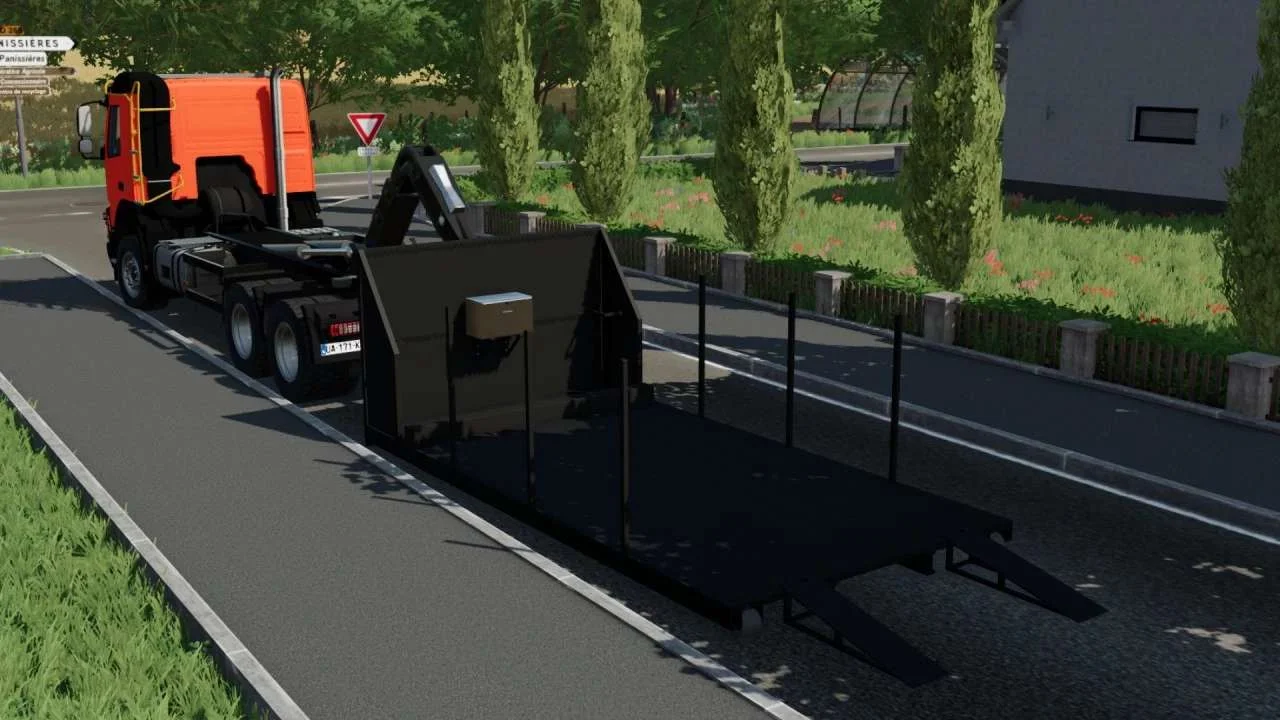 Ampliroll flatbed trailer v1.0 FS22 FS22 Mod Free Download