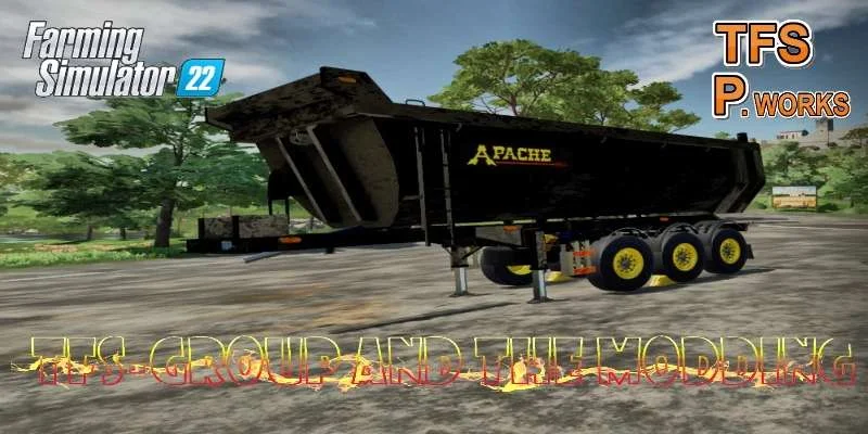 APACHE DEMOLITION. Tipper works v1.0 FS22 FS22 Mod Free Download