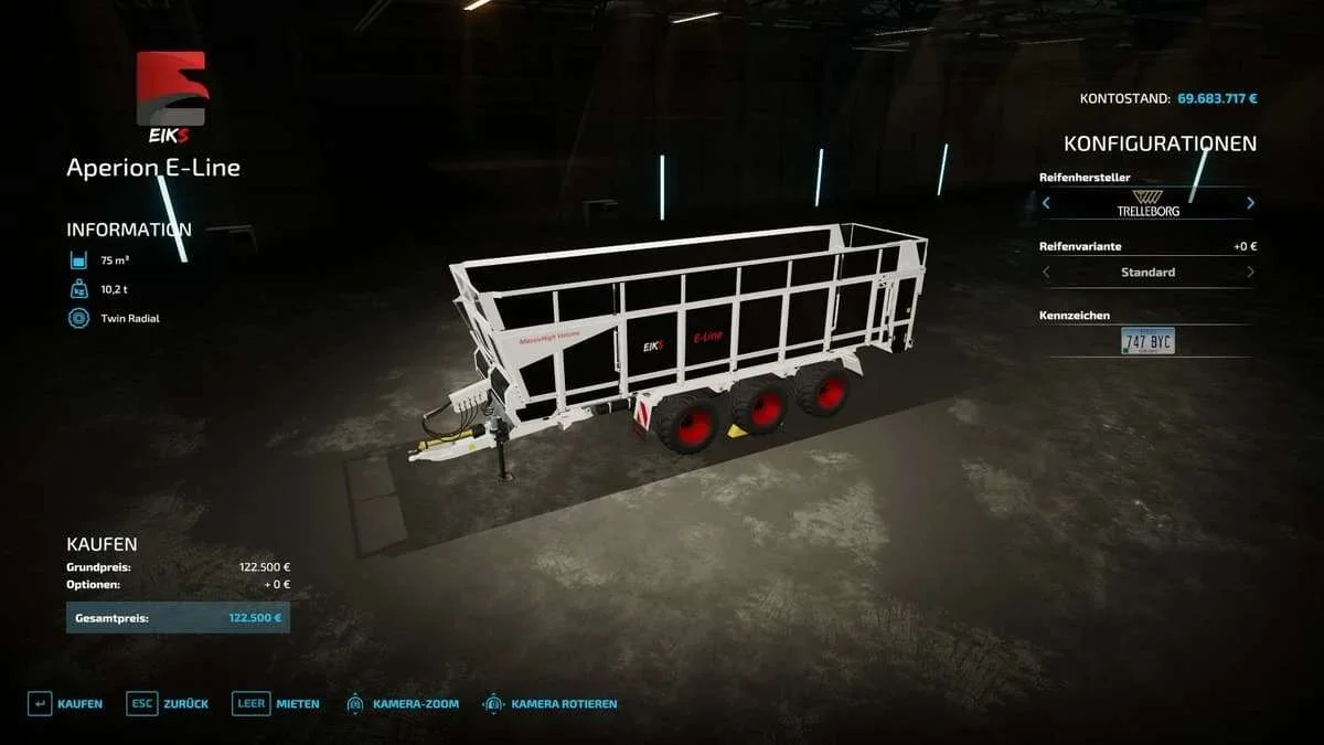 Aperion E-Line by Eiks v1.0 FS22 FS22 Mod Free Download