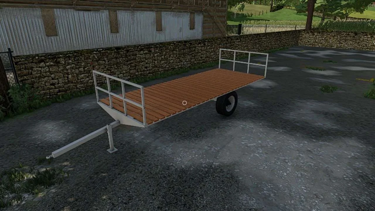 Artisanal flatbed trailer v1.0 FS22 FS22 Mod Free Download