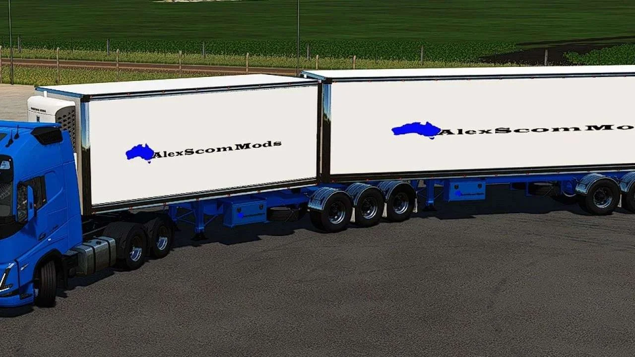 Australian Fridge Van Trailers v1.0 FS22 FS22 Mod Free Download