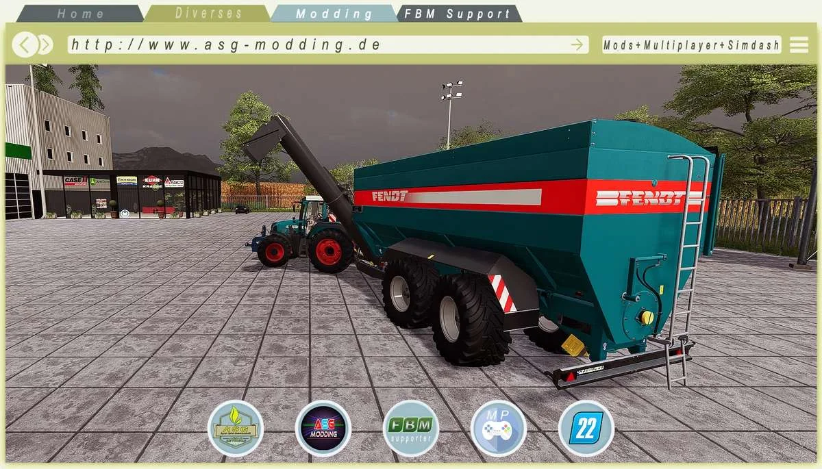 Bergmann GTW als Fendt Skin v1.0 FS22 FS22 Mod Free Download