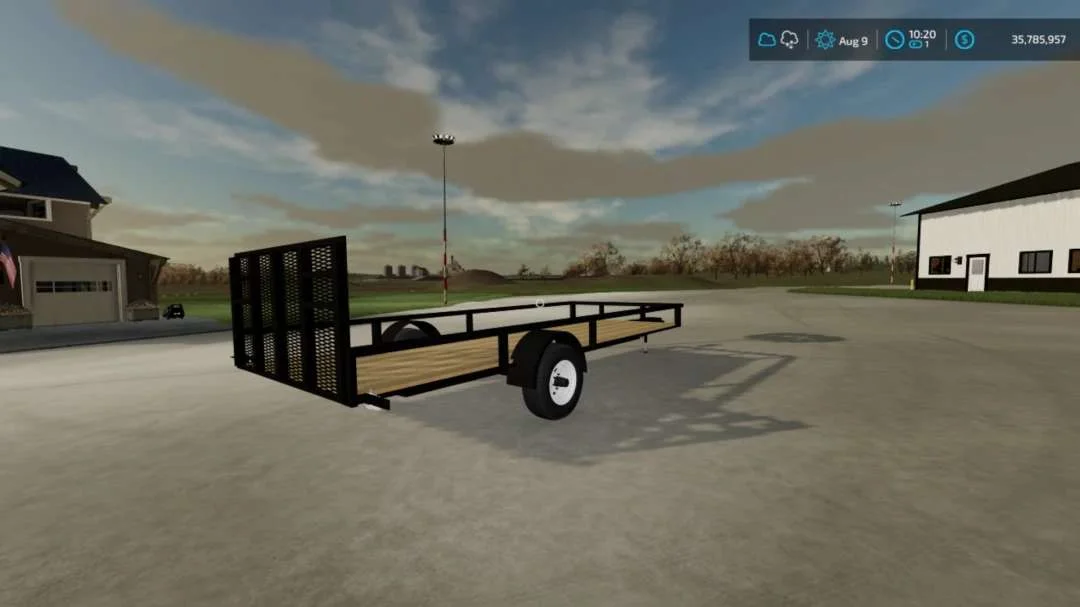 Big Tex Utility Trailer Converted v1.0 FS22 FS22 Mod Free Download
