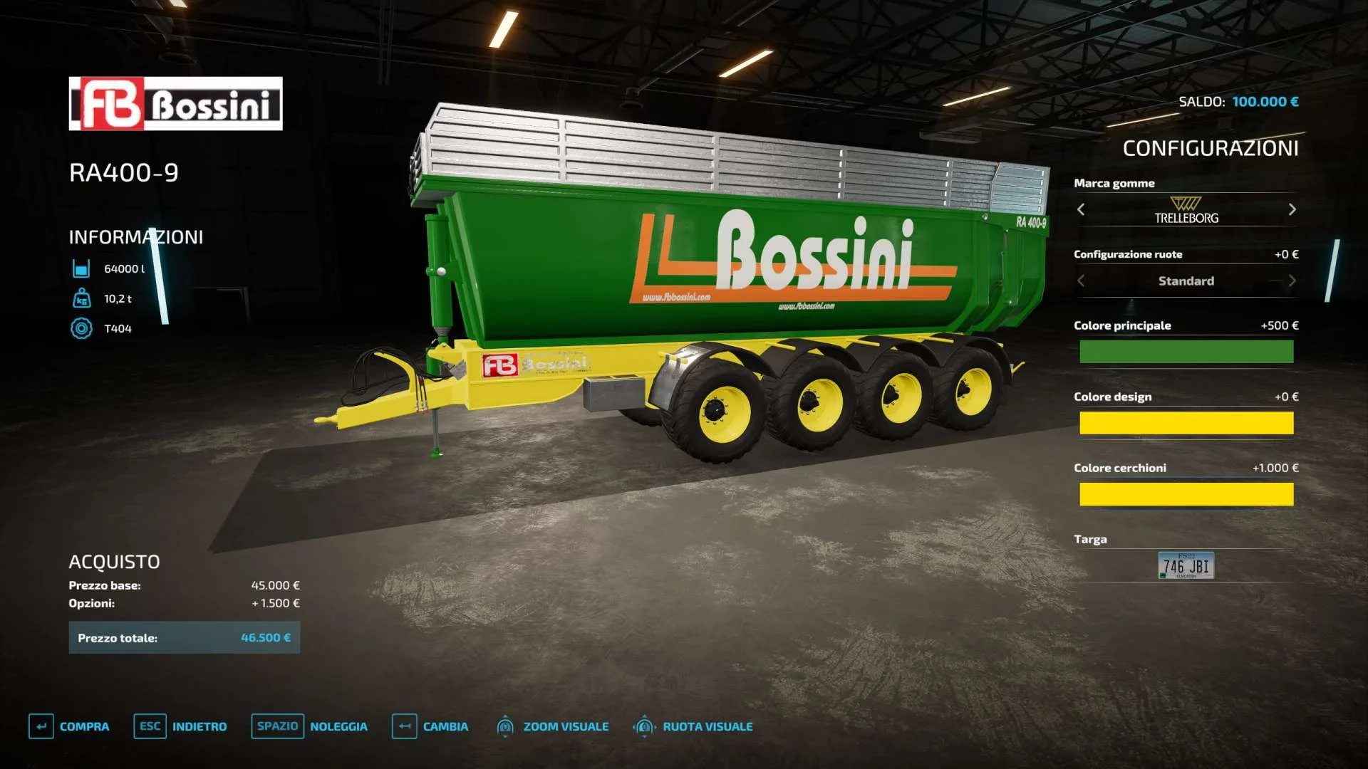 Bossini RA400 v1.0 FS22 FS22 Mod Free Download
