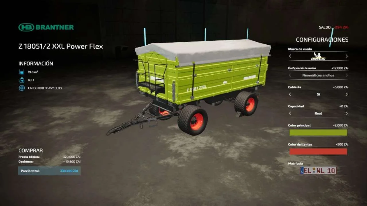 BRANTNER Z 18051/2 XXL Power Flex v1.0.0.1 FS22