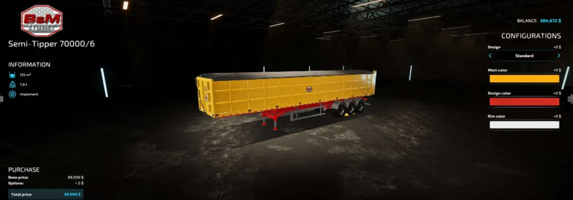 BSM Semi Tipper1 (Edited By Argo The Rat) v1.0 FS22 FS22 Mod Free Download