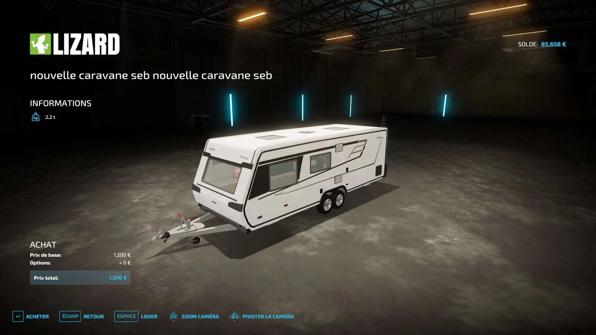 Caravane eriba v1.0 FS22 FS22 Mod Free Download