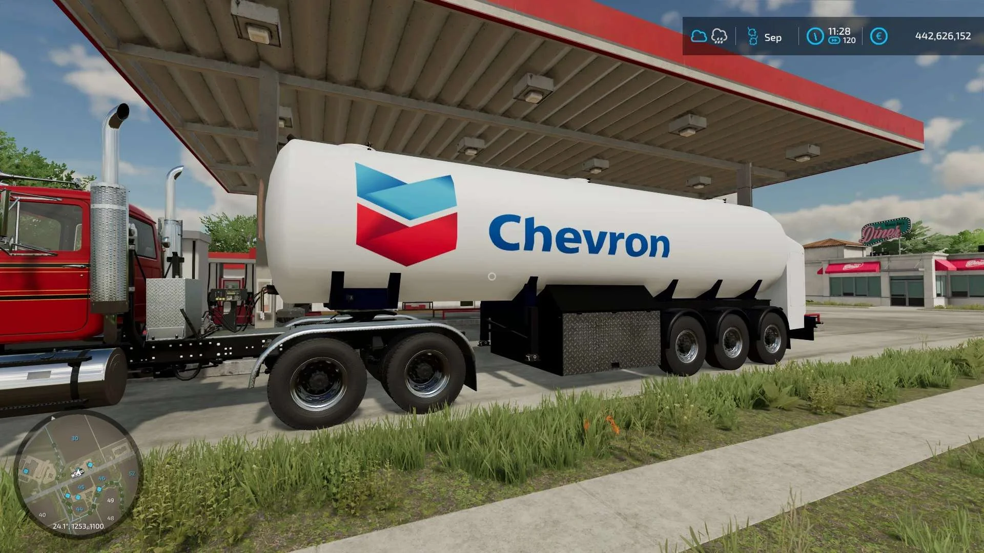CHEVRON GAZOLINE TRAILER v1.0 FS22 FS22 Mod Free Download