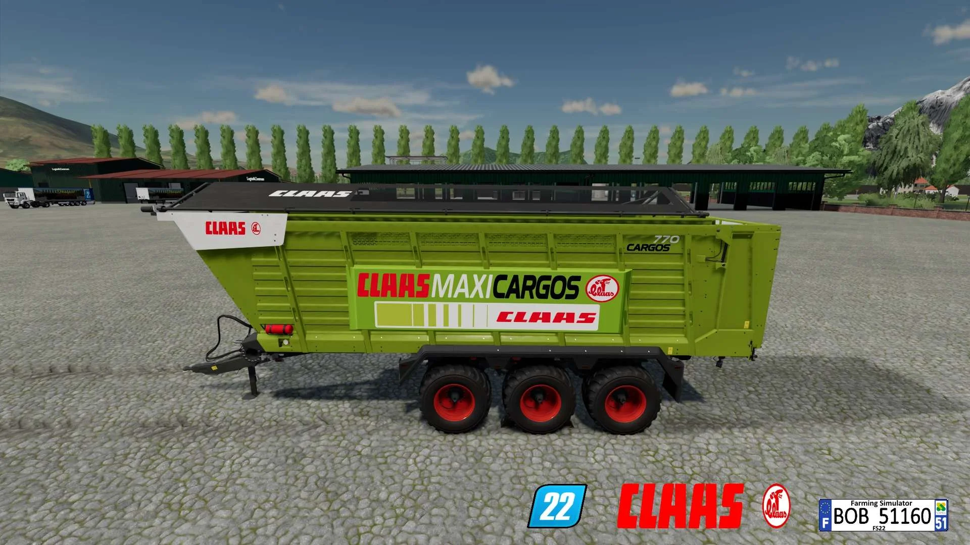 Claas Maxi Cargos 770 By BOB51160 v1.0 FS22 FS22 Mod Free Download