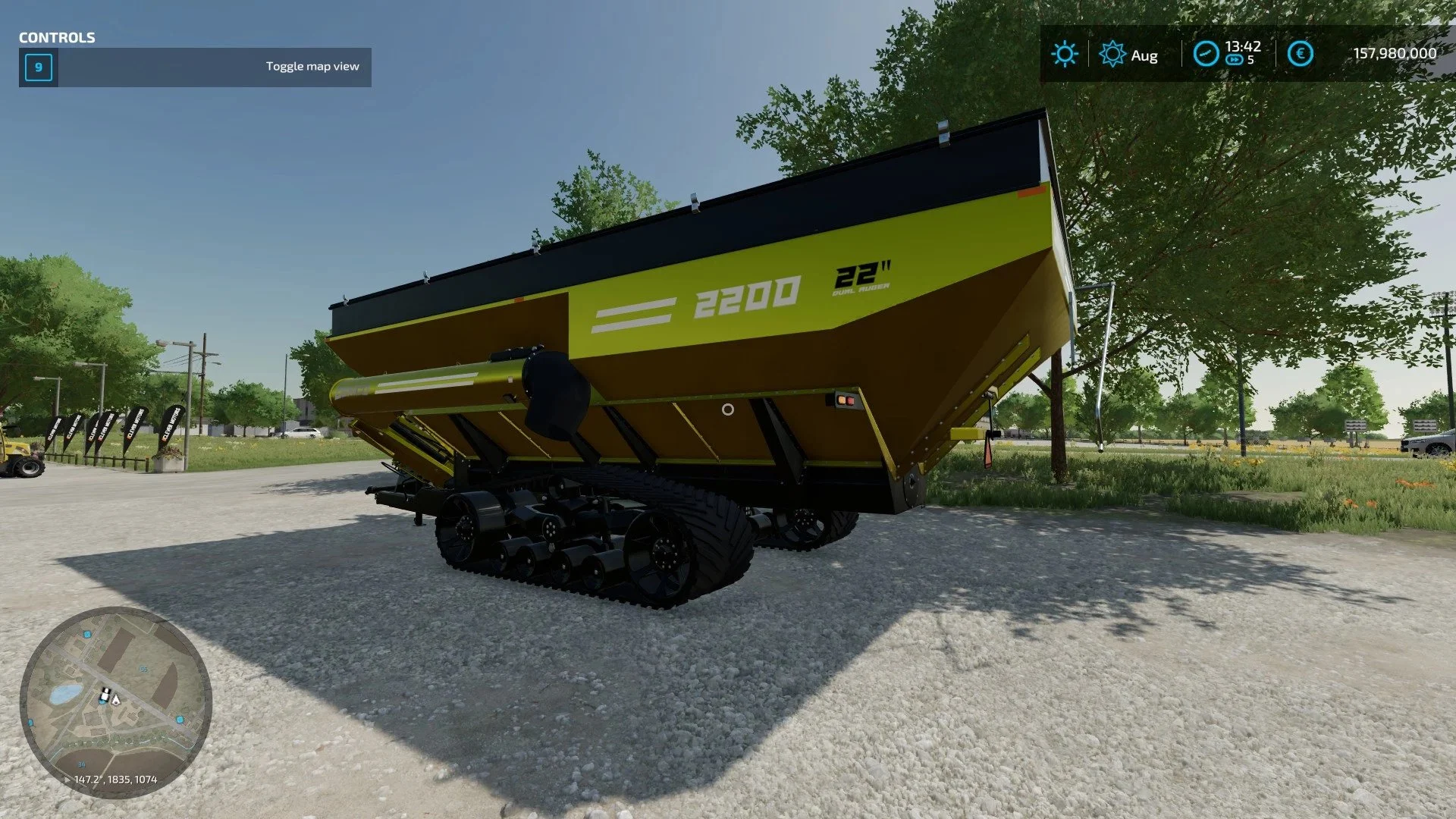 Demco Auger Wagon Colorable v1.0 FS22 FS22 Mod Free Download