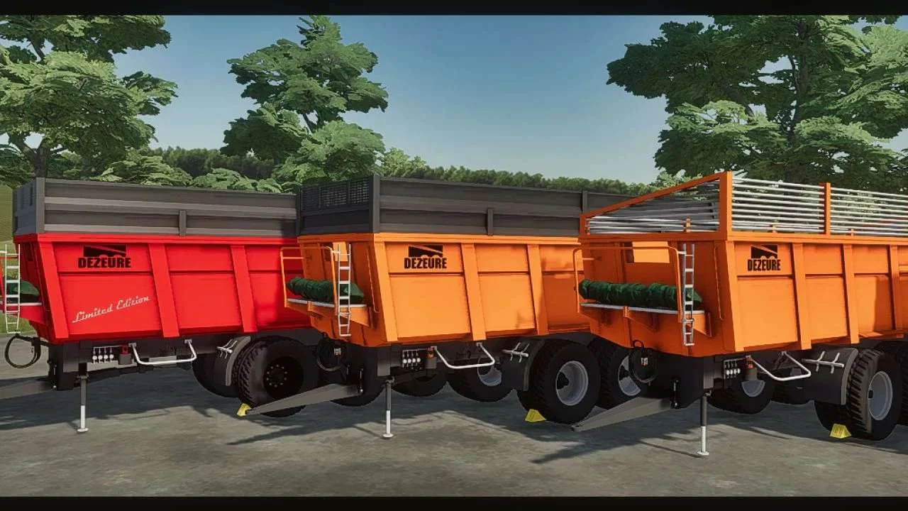 Dezeure 2 & 3 axle trailer pack v1.0 FS22