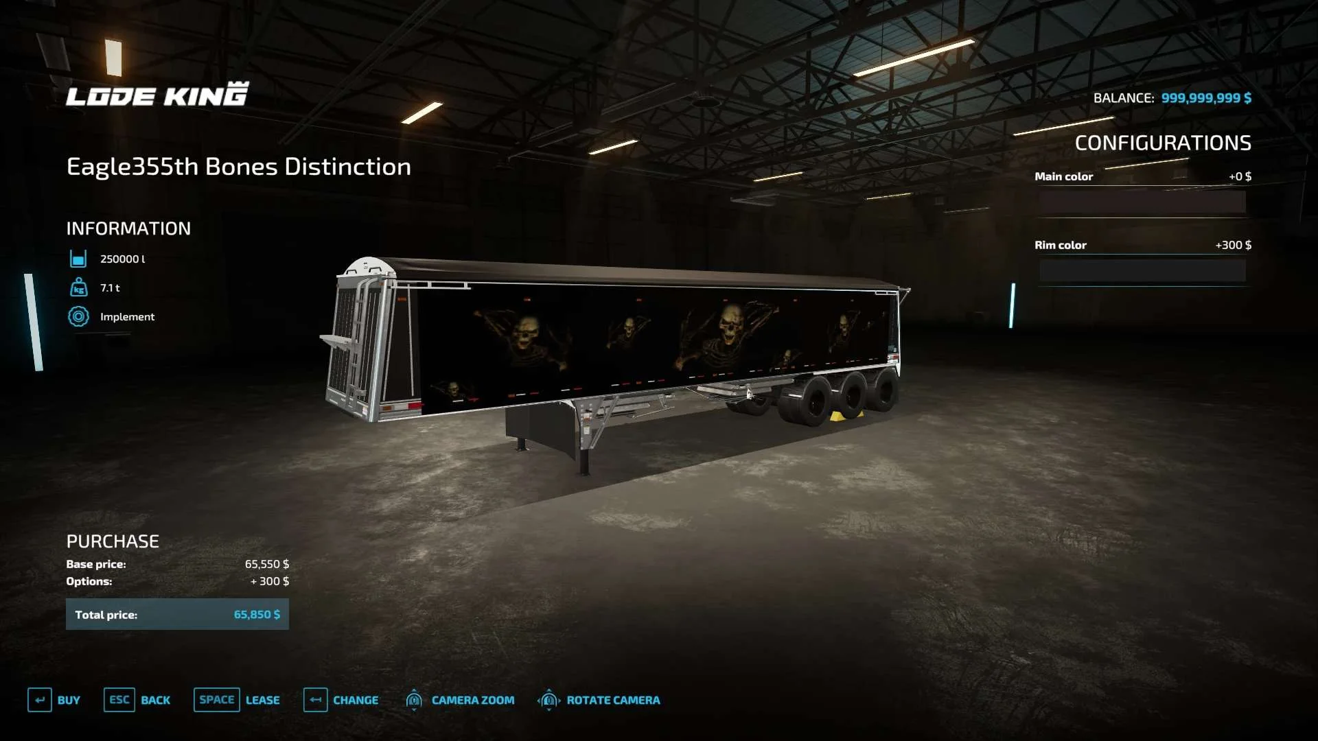 Eagle355th Bones Distinction Trailer V v1.0 FS22 FS22 Mod Free Download
