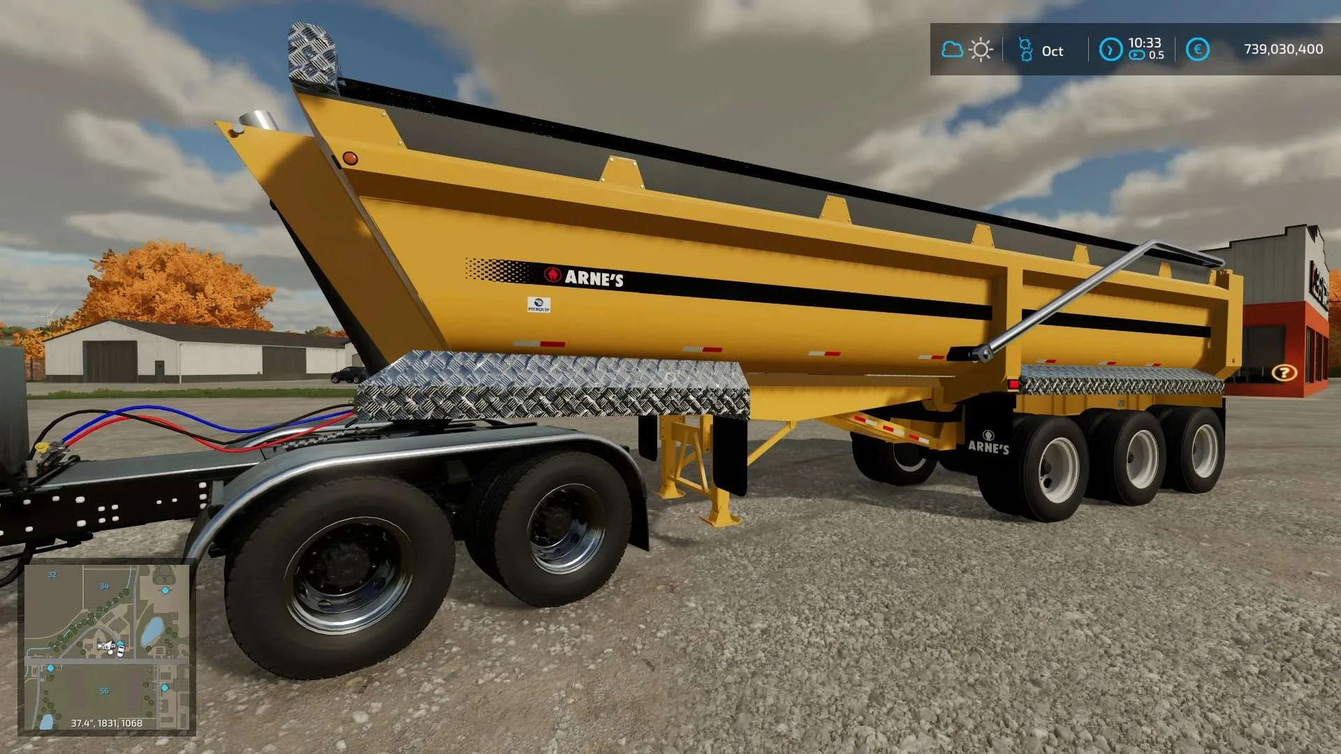 End Dump Trailers v1.0 FS22 FS22 Mod Free Download