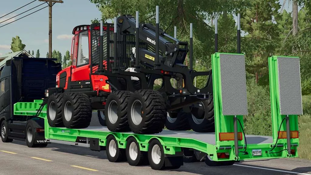 Euro Low Loader Platform v1.0 FS22 FS22 Mod Free Download