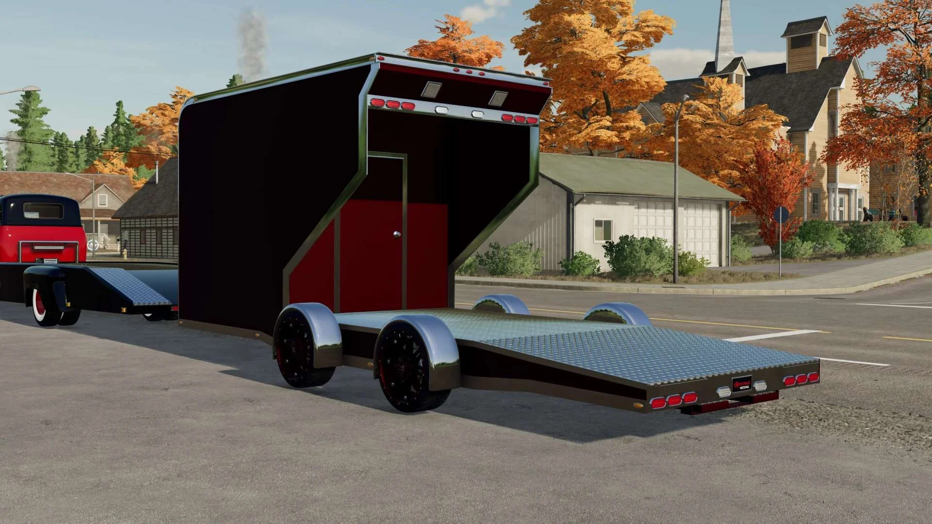 EXP22 Race Car Trailer v1.0 FS22 FS22 Mod Free Download