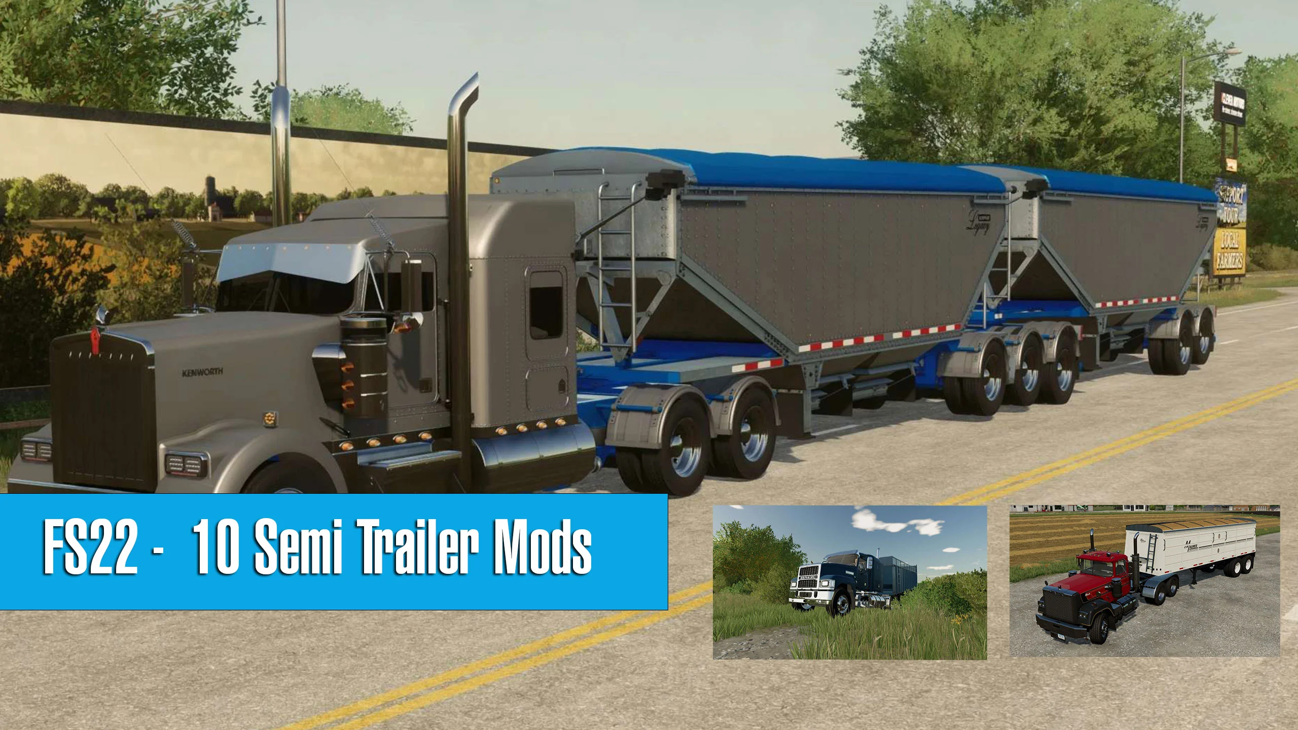 Farming Simulator 22 – Top 10 Semi Trailer Mods FS22 Mod Free Download