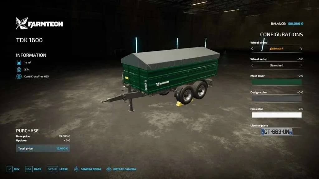 Farmtech TDK 1600 v1.1 FS22 FS22 Mod Free Download