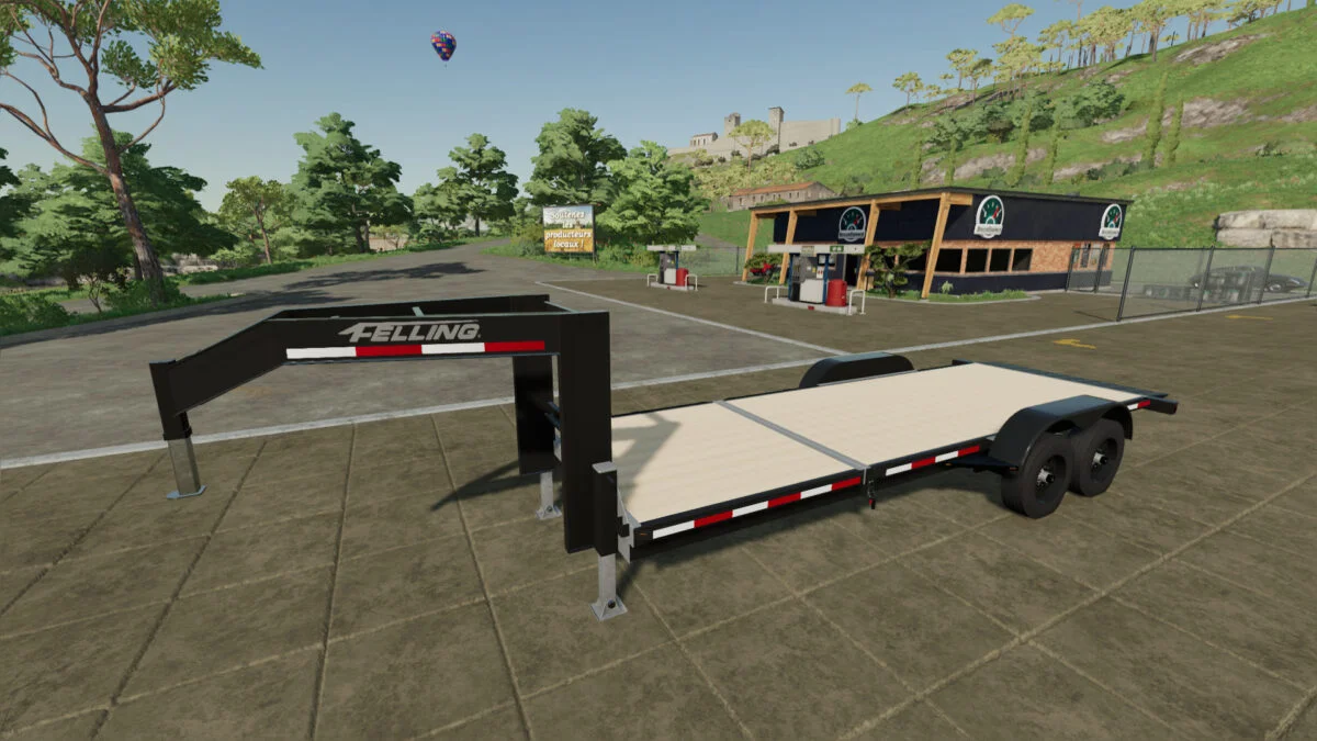 Feeling Tilt Deck Trailer v 1.0 FS22 FS22 Mod Free Download