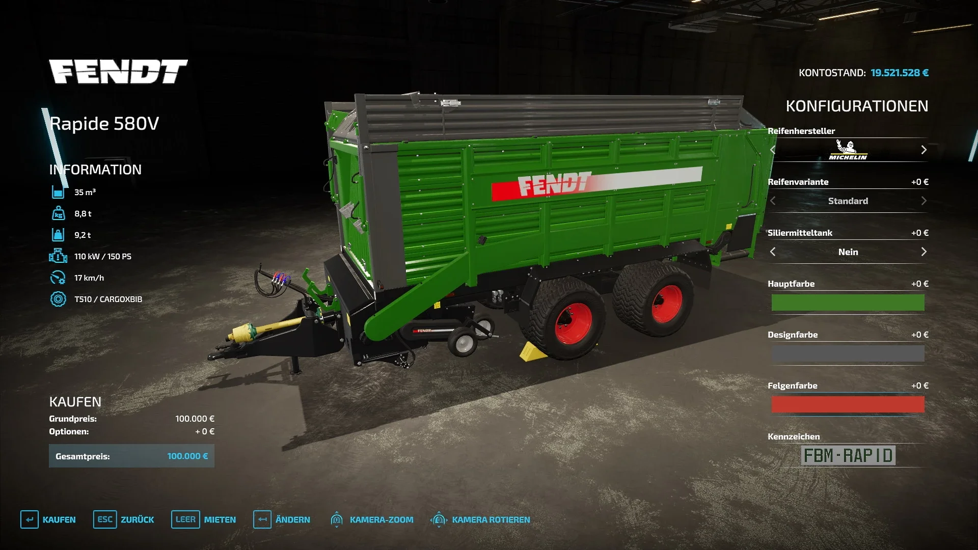 Fendt Rapide 580 Loader v1.0 FS22 FS22 Mod Free Download