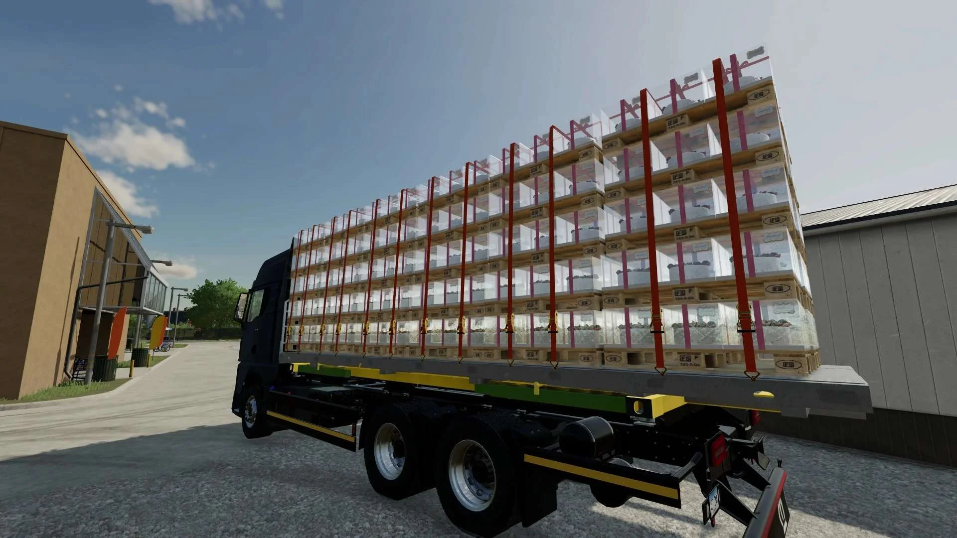 Flatbed autoload for the MAN TGX 2020 Addon pack v1.0 FS22 FS22 Mod Free Download