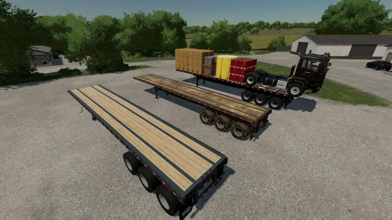 FlatBed Trailer IBM JMT19 v1.1 FS22 FS22 Mod Free Download