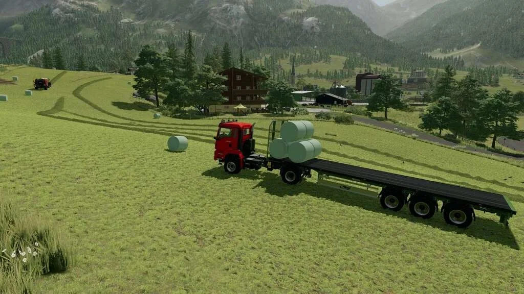 Fliegl Flatbed Semitrailer v1.0 FS22 FS22 Mod Free Download
