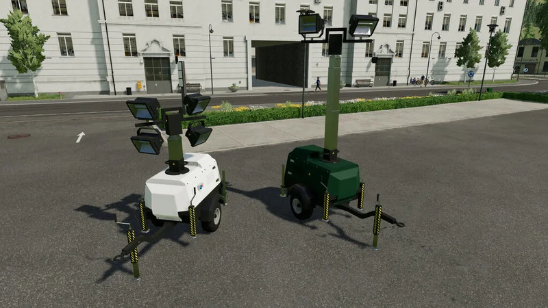 Flood Light Trailer V1.0 FS22 FS22 Mod Free Download