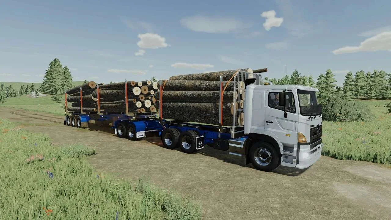 Forestry Trailers for Kenworth v1.1 FS22 FS22 Mod Free Download