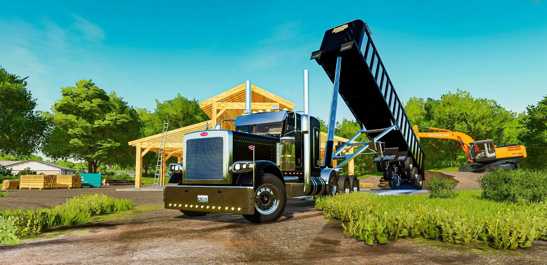 Frameless end dump trailer v1.0 FS22 FS22 Mod Free Download