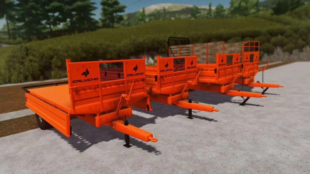 Galucho Small Trailers Pack v1.0 FS22 FS22 Mod Free Download