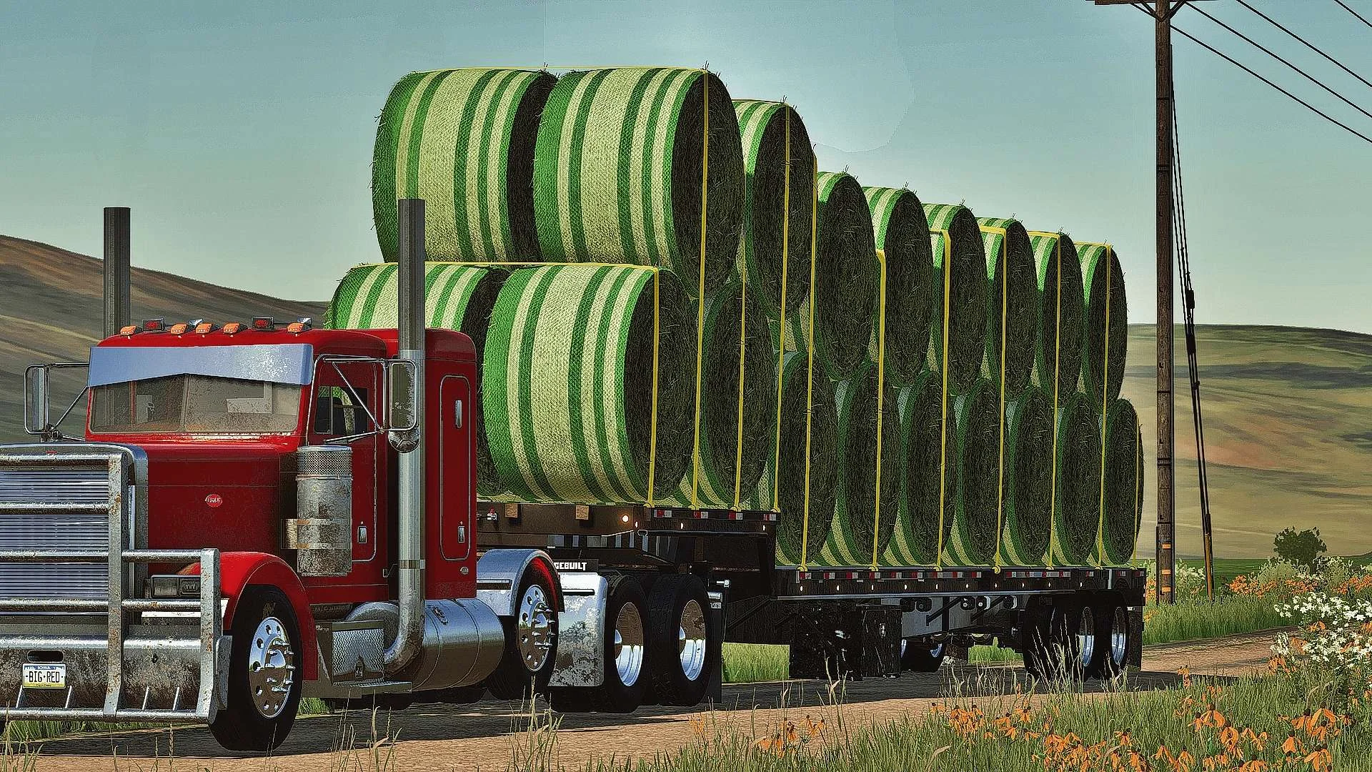 Globe 40 Ton Step Deck Auto Load v1.0 FS22 FS22 Mod Free Download