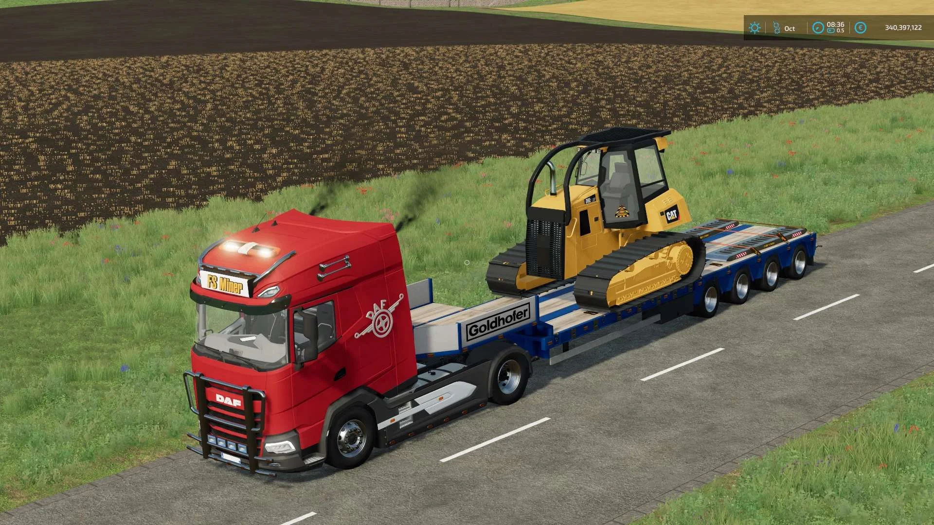 Goldhofer 4axle FlatBed v1.0 FS22 FS22 Mod Free Download