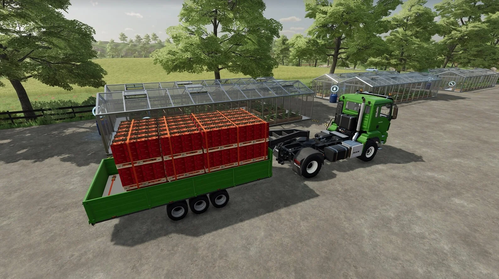 Gooseneck Pallet Trailer Autoload v1.0 FS22 FS22 Mod Free Download