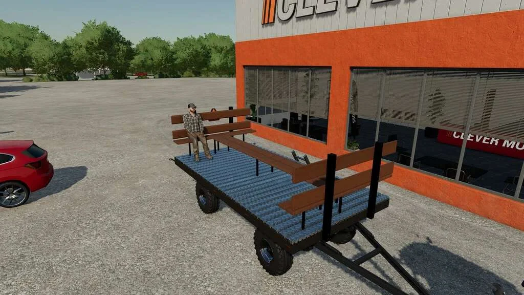 Hay Wagon With Seats v1.0 FS22 FS22 Mod Free Download