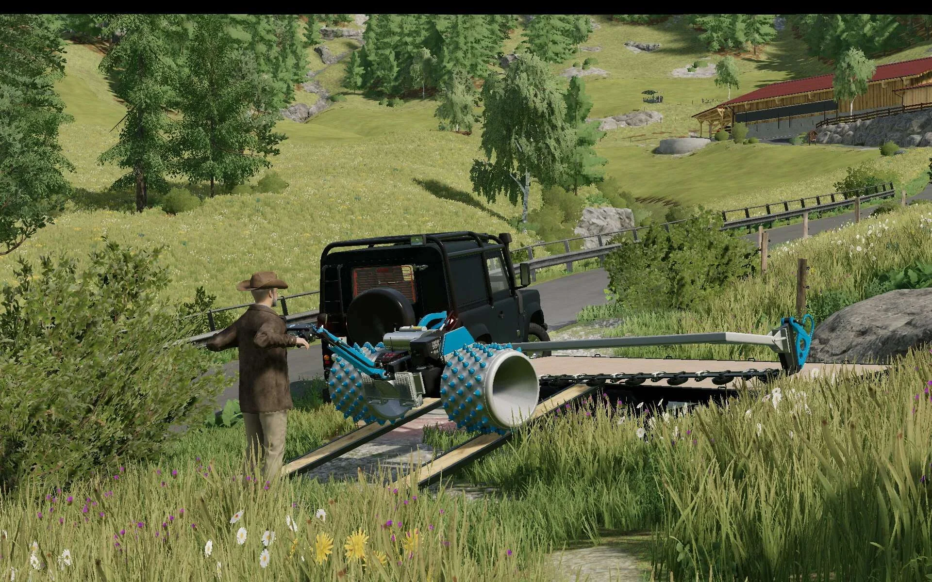 Homemade car trailer v1.0.1 FS22